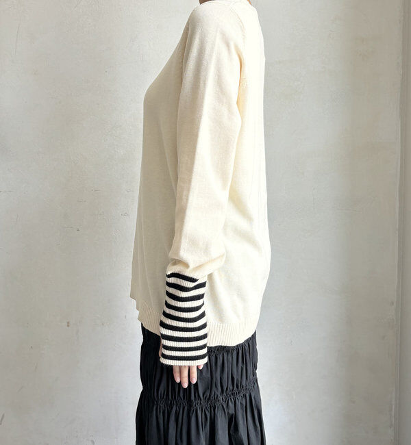  「【WEB限定】フィンガーボーダープルオーバー」|ニット・セーター|