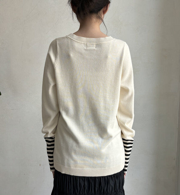  「【WEB限定】フィンガーボーダープルオーバー」|ニット・セーター|
