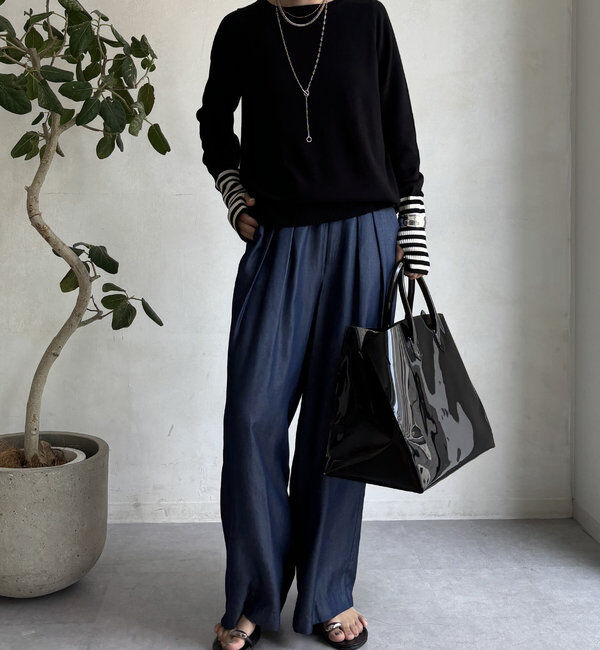  「【WEB限定】フィンガーボーダープルオーバー」|ニット・セーター|