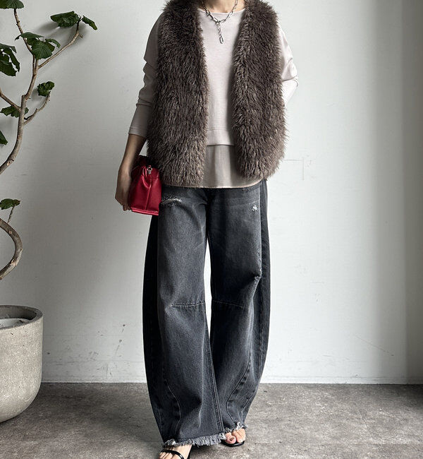  「【WEB限定】ボンディングドッキングトップス」|Tシャツ・カットソー|