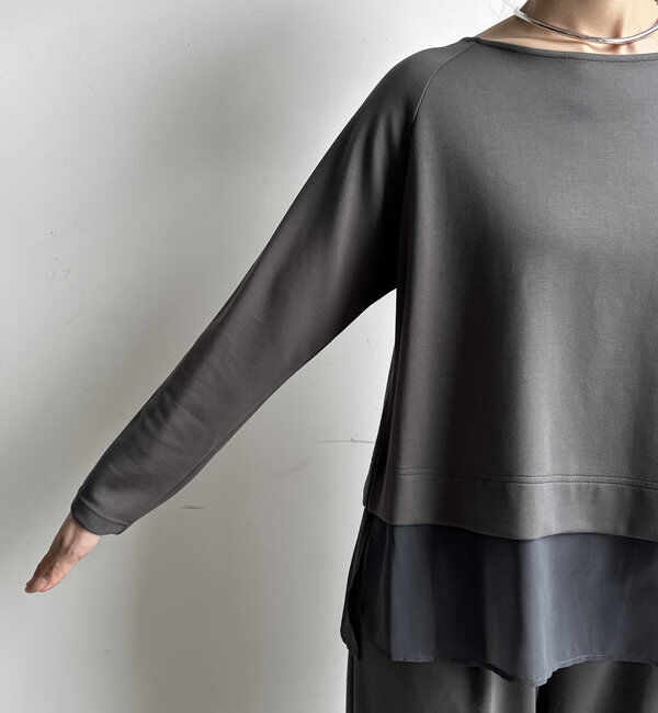  「【WEB限定】ボンディングドッキングトップス」|Tシャツ・カットソー|