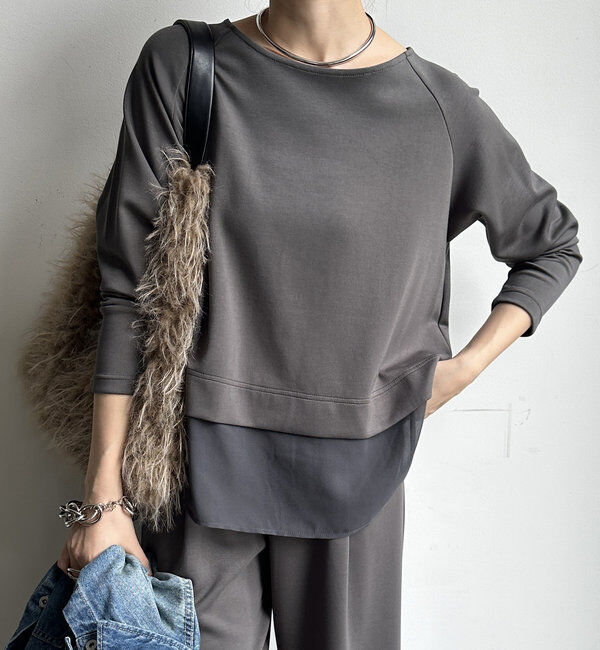  「【WEB限定】ボンディングドッキングトップス」|Tシャツ・カットソー|