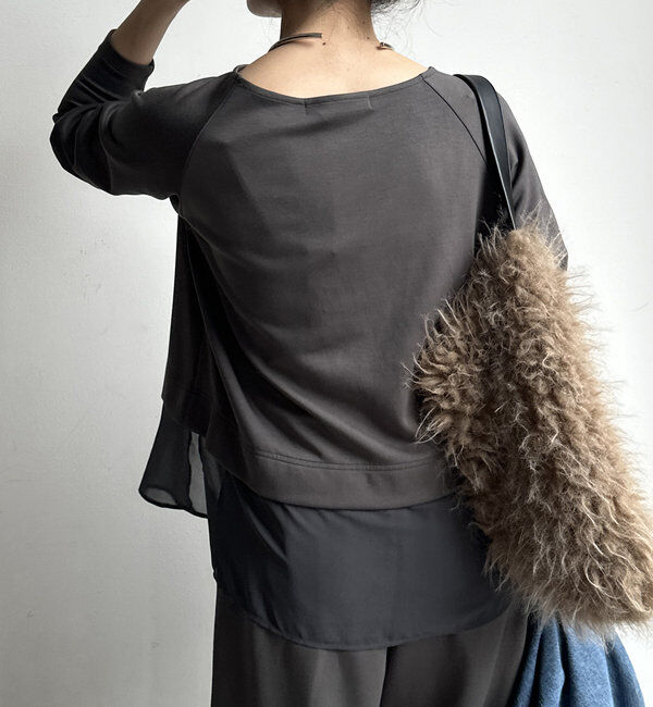  「【WEB限定】ボンディングドッキングトップス」|Tシャツ・カットソー|