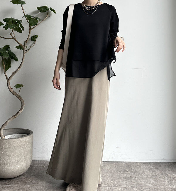  「【WEB限定】ボンディングドッキングトップス」|Tシャツ・カットソー|