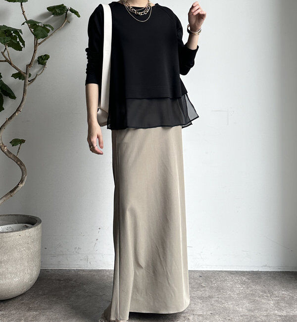  「【WEB限定】ボンディングドッキングトップス」|Tシャツ・カットソー|