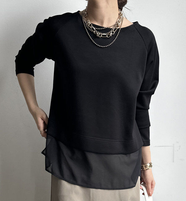  「【WEB限定】ボンディングドッキングトップス」|Tシャツ・カットソー|