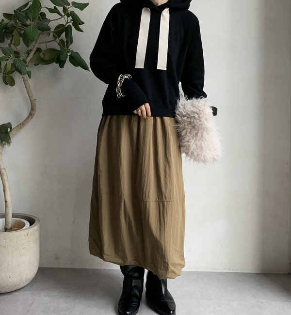  「【WEB限定】フーディードッキングワンピース」|ワンピース|