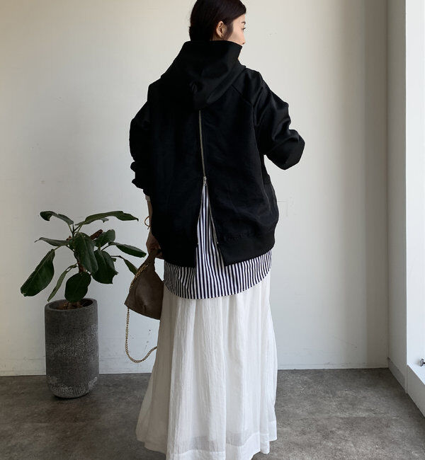  「【WEB限定】バックジップジャジーパーカー」|Tシャツ・カットソー|