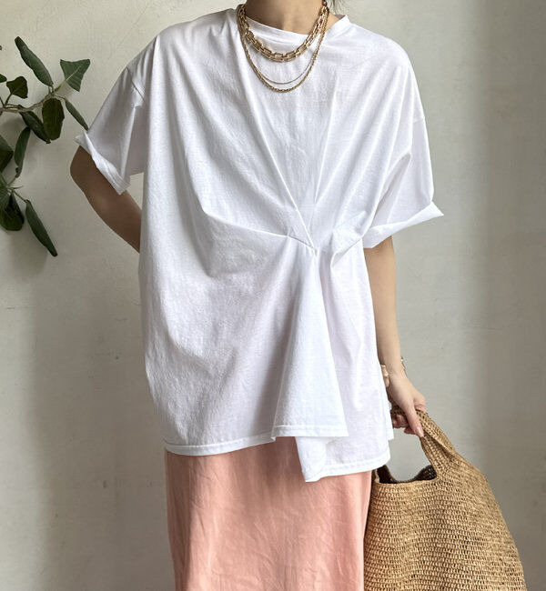  「【WEB限定】ツイストデザインTEE」|Tシャツ・カットソー|