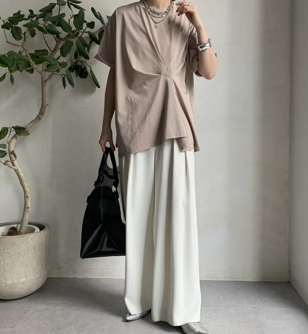  「【WEB限定】ツイストデザインTEE」|Tシャツ・カットソー|