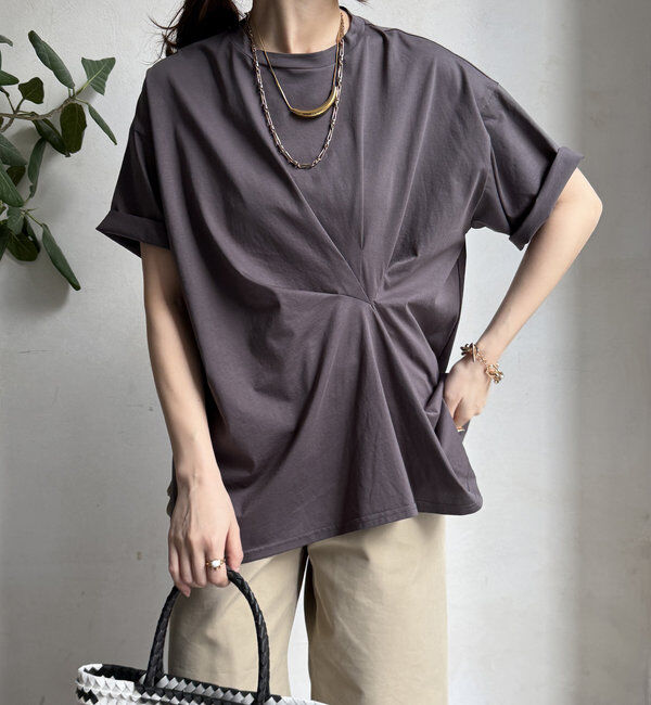  「【WEB限定】ツイストデザインTEE」|Tシャツ・カットソー|