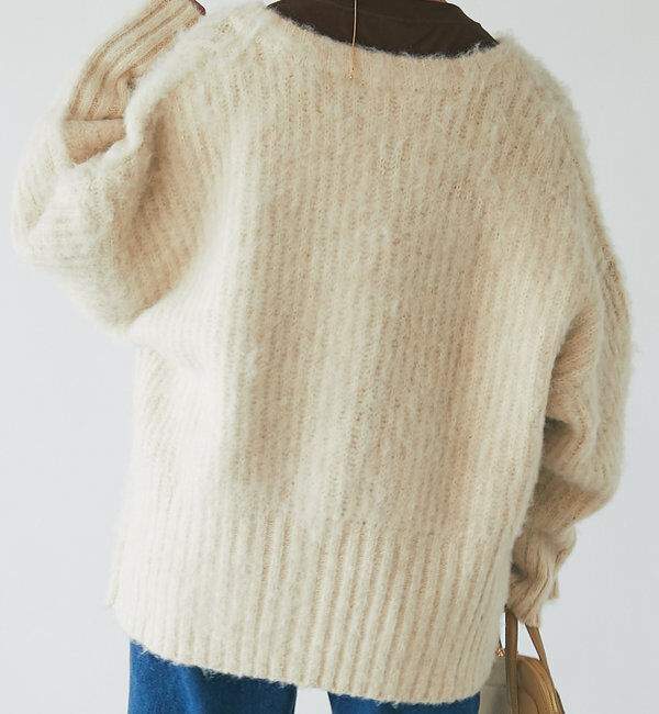  「《オーバーサイズでゆったり》シャギーオーバーカーデ」|ニット・セーター|