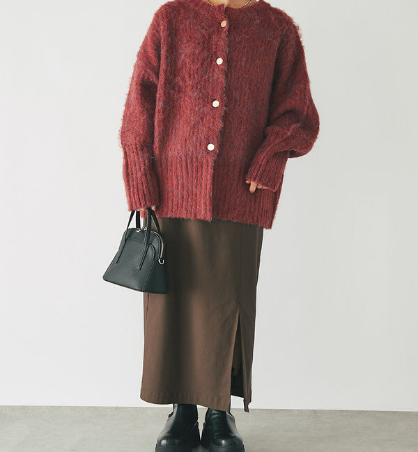  「《オーバーサイズでゆったり》シャギーオーバーカーデ」|ニット・セーター|