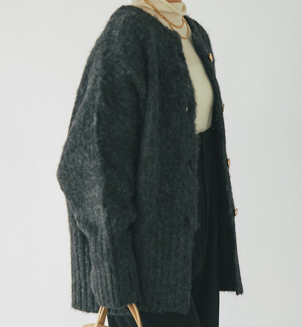  「《オーバーサイズでゆったり》シャギーオーバーカーデ」|ニット・セーター|