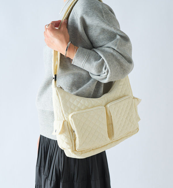  「ワンハンドルキルティングショルダー」|クラッチバッグ|