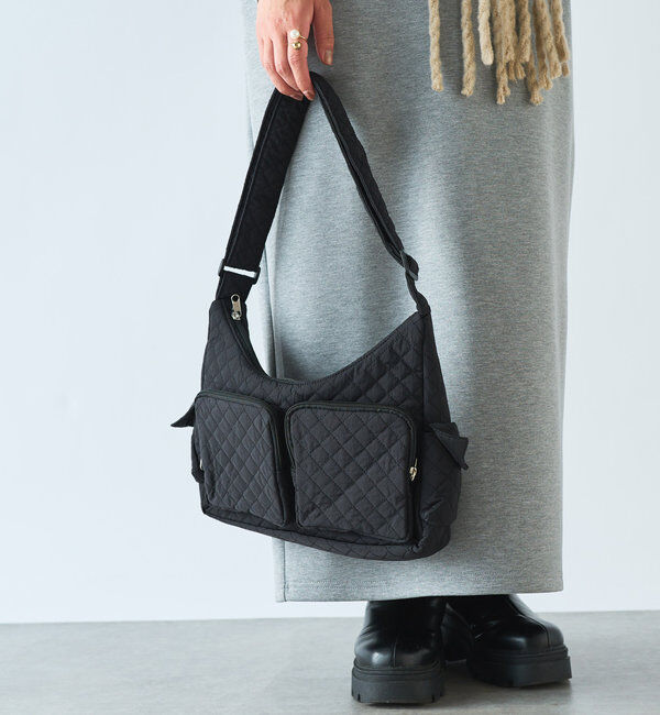  「ワンハンドルキルティングショルダー」|クラッチバッグ|