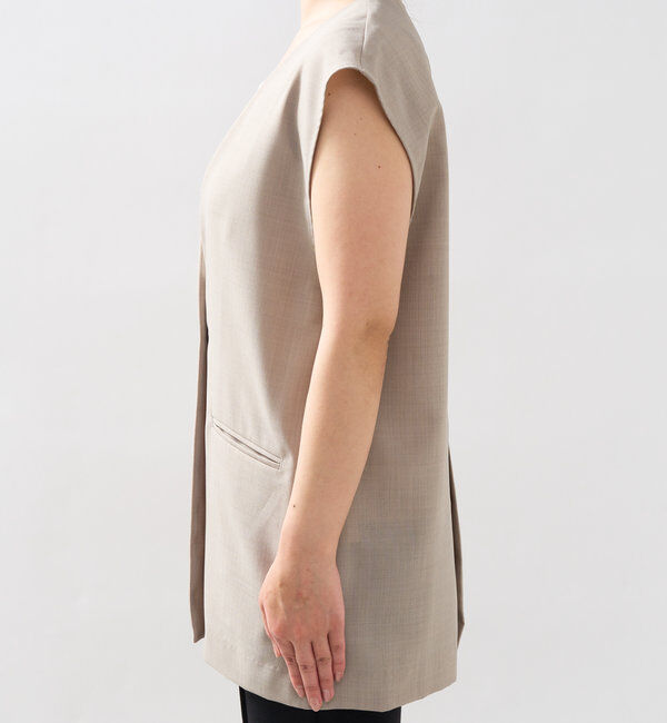  「《オンオフ着まわせる》ドライジョーゼットベスト」|その他|