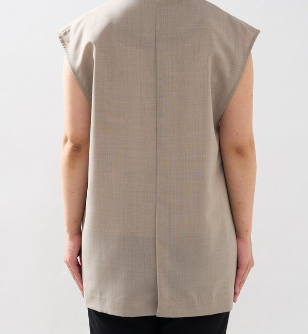  「《オンオフ着まわせる》ドライジョーゼットベスト」|その他|