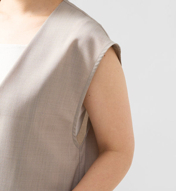  「《オンオフ着まわせる》ドライジョーゼットベスト」|その他|