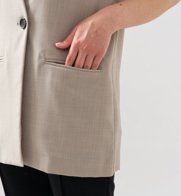  「《オンオフ着まわせる》ドライジョーゼットベスト」|その他|