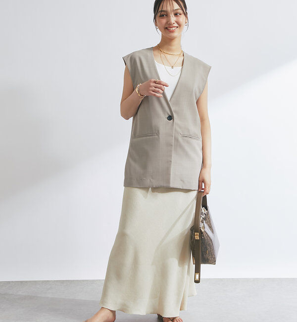  「《オンオフ着まわせる》ドライジョーゼットベスト」|その他|