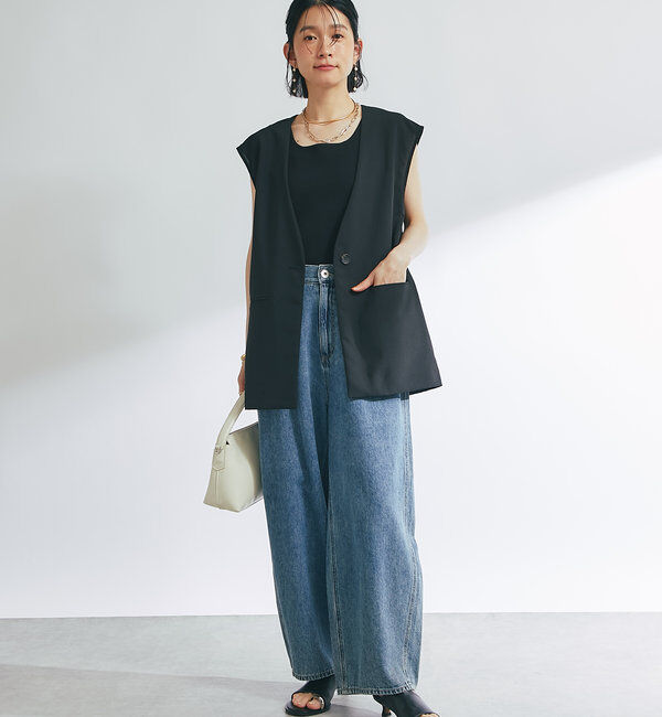  「《オンオフ着まわせる》ドライジョーゼットベスト」|その他|