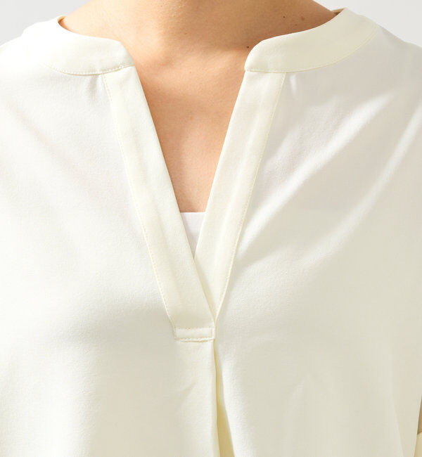  「《オンオフ着まわせる》ニュアンススリーブスキッパーブラウス」|シャツ・ブラウス|