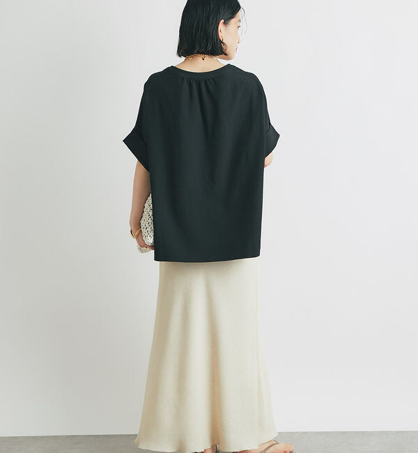  「《オンオフ着まわせる》ニュアンススリーブスキッパーブラウス」|シャツ・ブラウス|