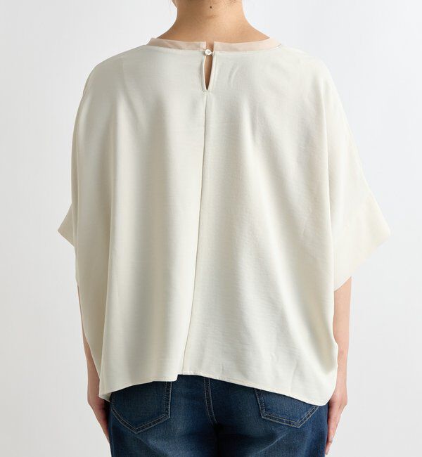  「《接触冷感・速乾・セットアップ可》ハイストレッチカルゼワッシャーコクーンブラウス」|シャツ・ブラウス|