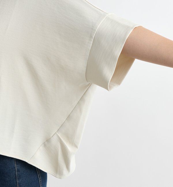  「《接触冷感・速乾・セットアップ可》ハイストレッチカルゼワッシャーコクーンブラウス」|シャツ・ブラウス|