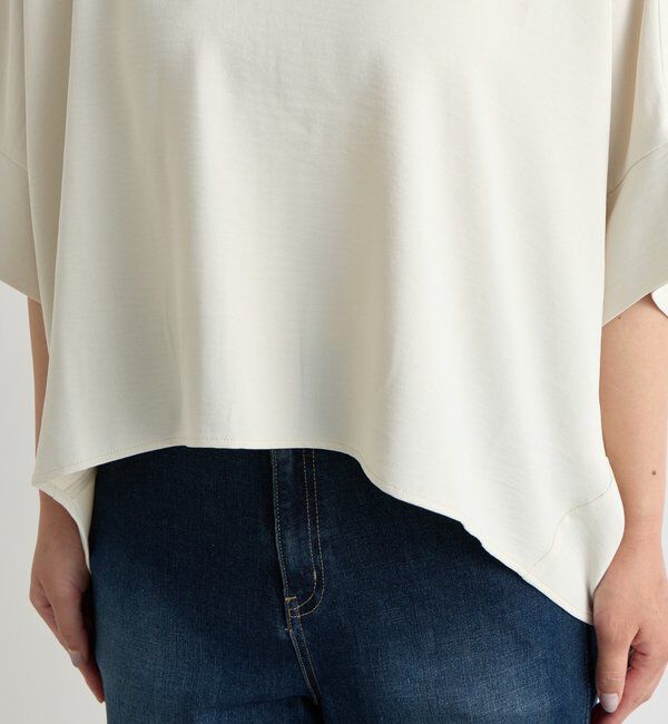  「《接触冷感・速乾・セットアップ可》ハイストレッチカルゼワッシャーコクーンブラウス」|シャツ・ブラウス|