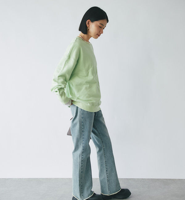  「【MONN.:. (モン)】フレアデニム」|デニム|