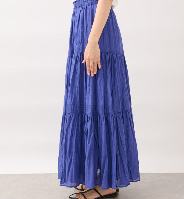  「【名品リバイバル/5色展開】コットンワッシャープリーツスカート」|スカート|