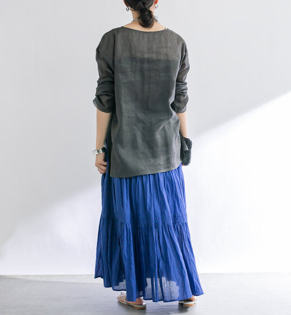  「【名品リバイバル/5色展開】コットンワッシャープリーツスカート」|スカート|