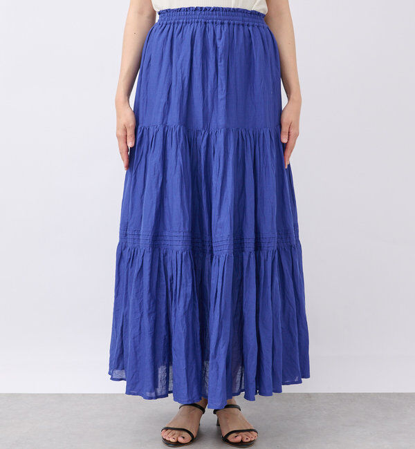  「【名品リバイバル/5色展開】コットンワッシャープリーツスカート」|スカート|