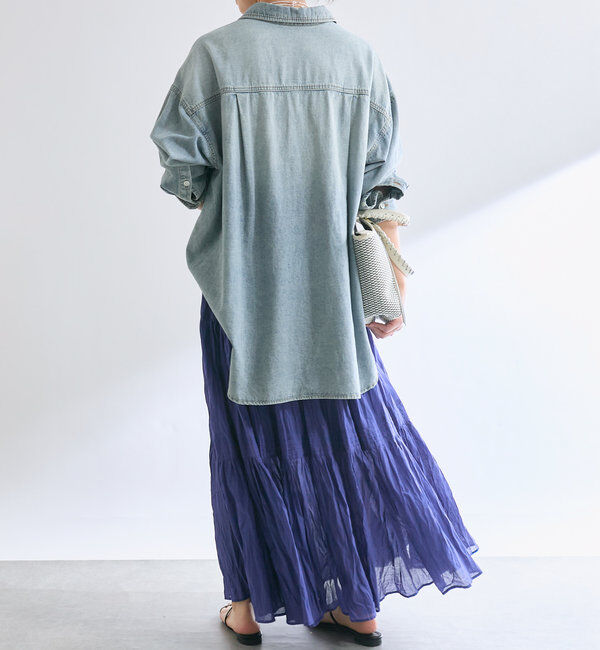  「【名品リバイバル/5色展開】コットンワッシャープリーツスカート」|スカート|