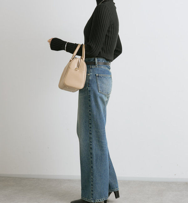  「【大人カジュアルに◎】レザーボストンバッグ」|トートバッグ|