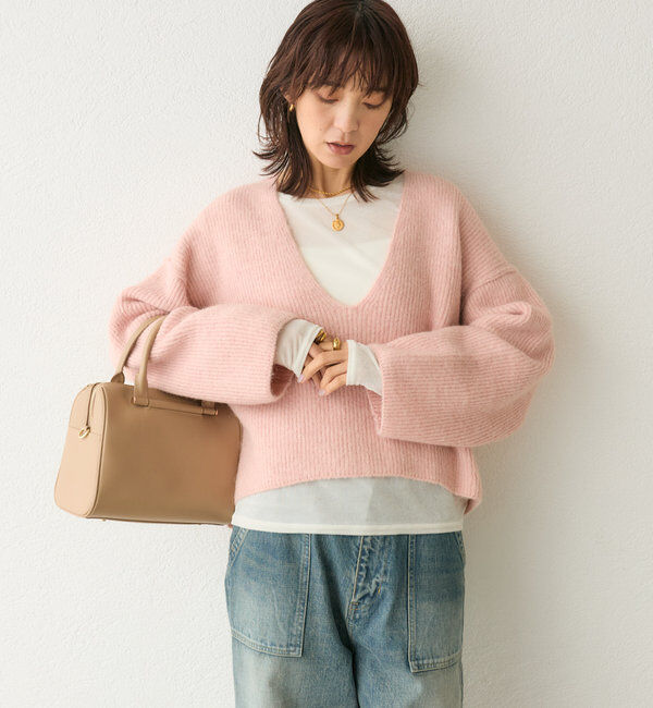  「【大人カジュアルに◎】レザーボストンバッグ」|トートバッグ|