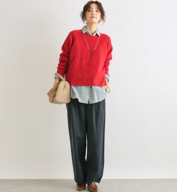  「【大人カジュアルに◎】レザーボストンバッグ」|トートバッグ|