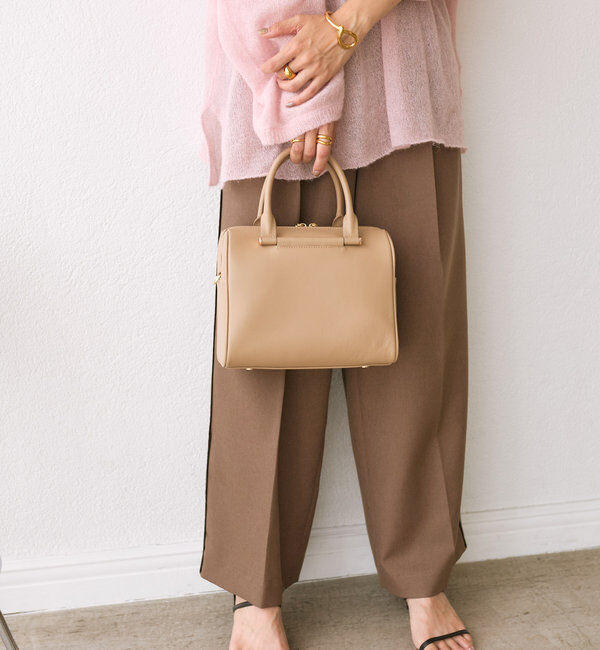  「【大人カジュアルに◎】レザーボストンバッグ」|トートバッグ|