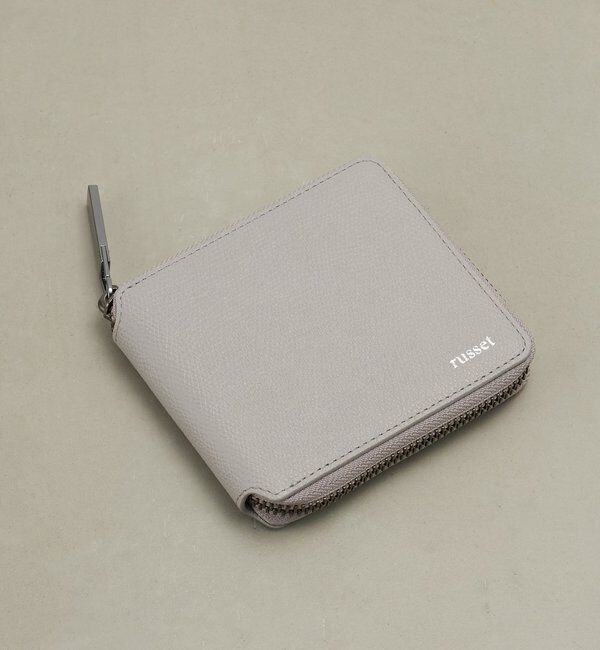  「ラウンドジップハーフウォレット」|財布|グレー