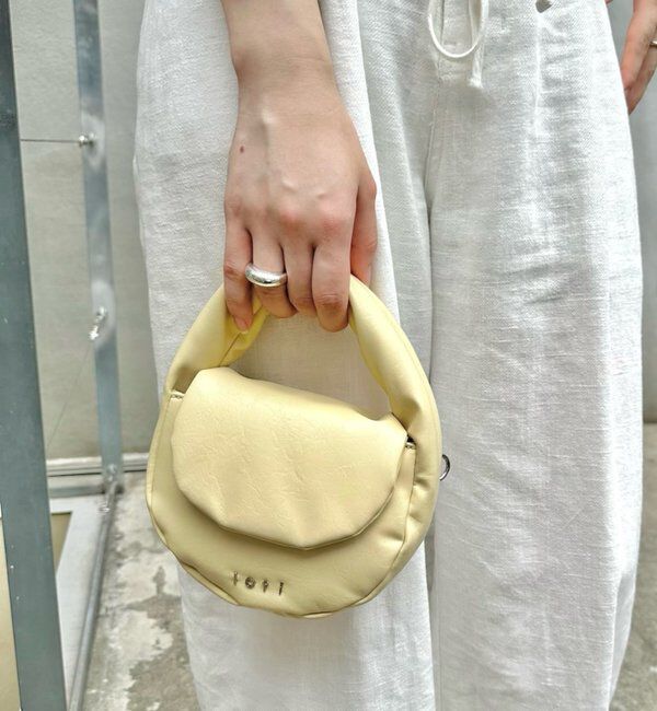  「【5色展開】loti サークルフラップショルダー」|トートバッグ|イエロー