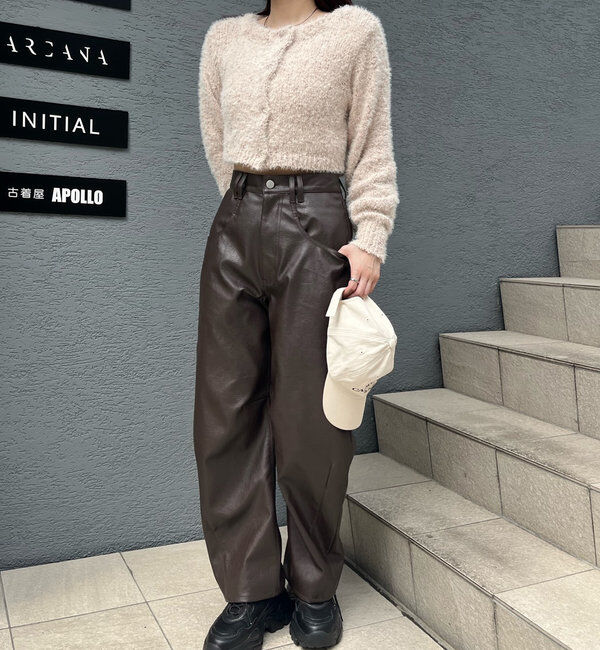  「[mline]ポコシャギーカーデ」|カーディガン|