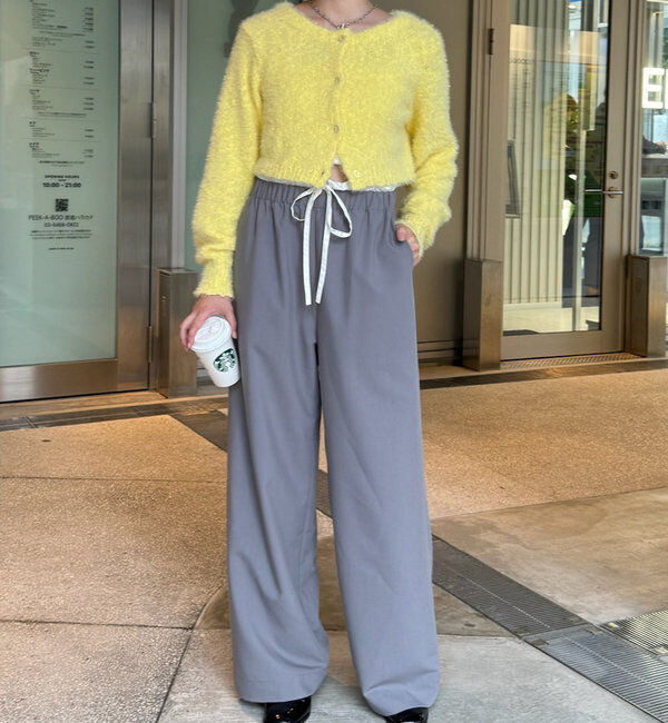  「[mline]ポコシャギーカーデ」|カーディガン|