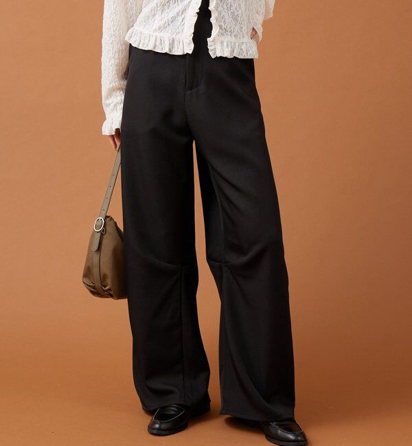  「【WEB限定カラーあり】25AWカーブスラックス」|チノ|ブラック