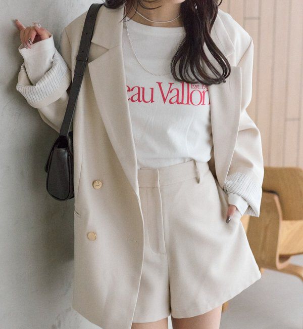  「金ボタンテーラードジャケット」|テーラードジャケット|アイボリー