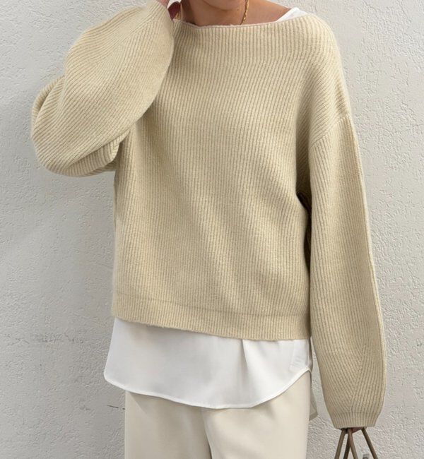  「オフショルニット」|ニット・セーター|