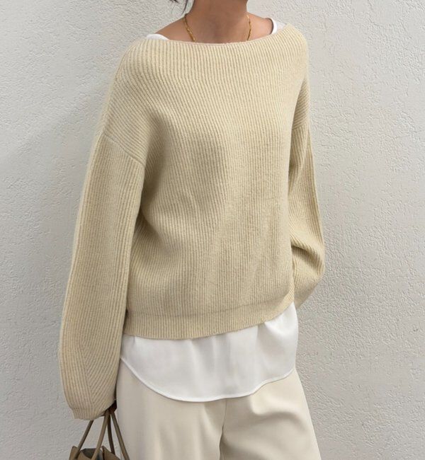 「オフショルニット」|ニット・セーター|