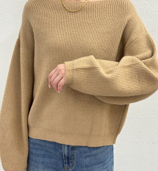  「オフショルニット」|ニット・セーター|
