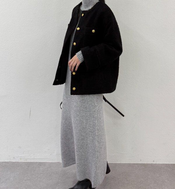  「ハイネックニットワンピース」|ワンピース|